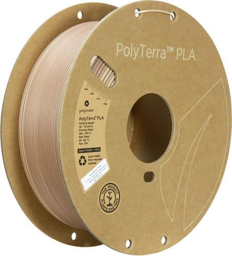 Filamento Polyterra Pla Polymaker, 1.75mm - 1kg Color Dual Gradient Wood