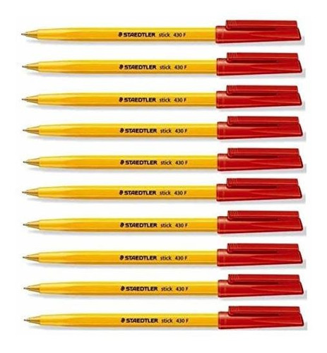 Esfero - Staedtler Fine 0.3mm Red 430 Stick Bolígrafos Pluma