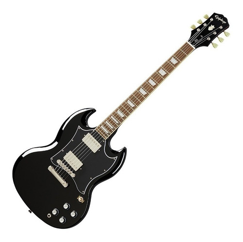 Imagen 2 de 5 de Guitarra eléctrica Epiphone Inspired by Gibson SG Standard de caoba ebony brillante con diapasón de laurel indio