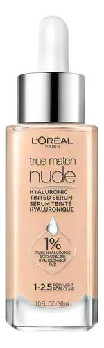 Base de maquillaje en sérum L'Oréal Paris True Match Tinted Serum Hyaluronic Tinted Serum tono rosy light 1-2.5 - 30mL 30g