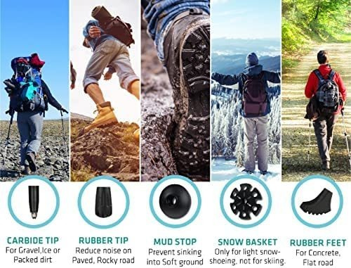 Trekology Bastones De Trekking Bastones De Senderismo Nórdic