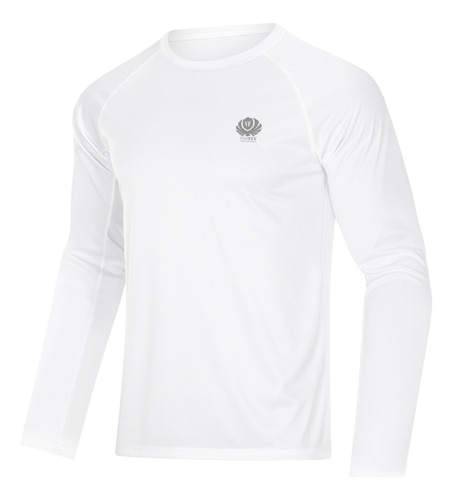 Playera De Correr C/protección Solar Manga Larga Para Hombre