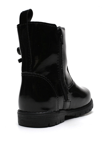 Imagem 4 de 7 de Bota Infantil Ortopasso Love Menina Verniz Preto