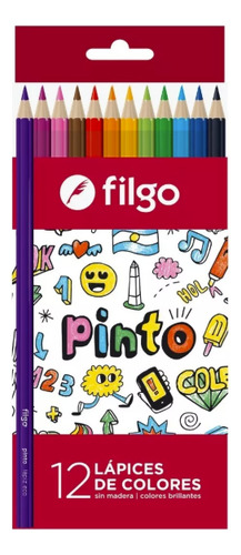 Lapiz Filgo Borrables Color Caja X 12 Lapices