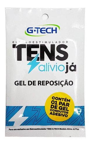 Refil Gel P/eletroestimulador Neuromuscular Alívio Já Tens