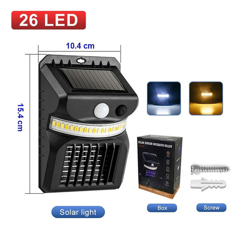 . 2 Unidades De Matamoscas Solares For Exteriores