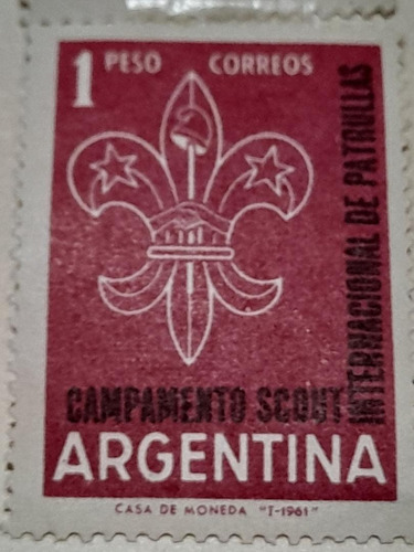 Estampilla       Campamento Scout     0729  A3