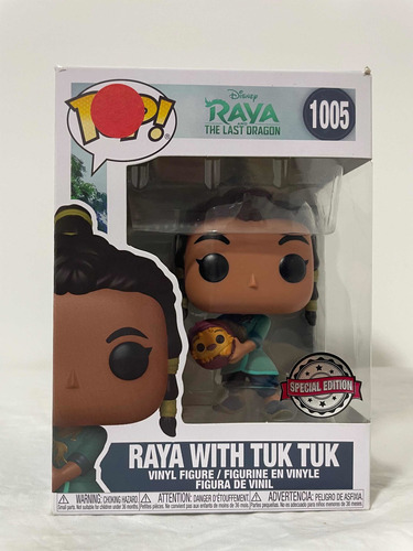 Funko Pop! - #1005 Raya With Tuk Tuk - Disney Exclusivo