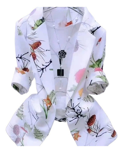 Tailored Suit Floral Jacket Solar Protection .