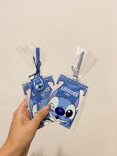 Anotadores Más Lápiz Personalizados Souvenirs Stich X44