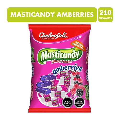 Masticandy Versión Amberries Marca Ambrosoli(bolsa Con210gr)