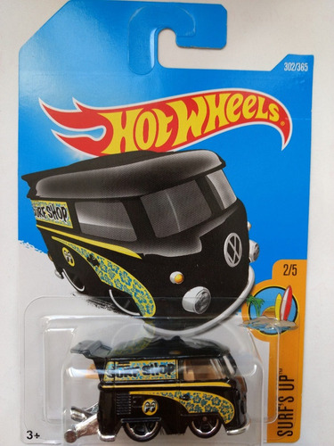 Hot Wheels Kool Kombi Volkswagen Combi Negra Vw1