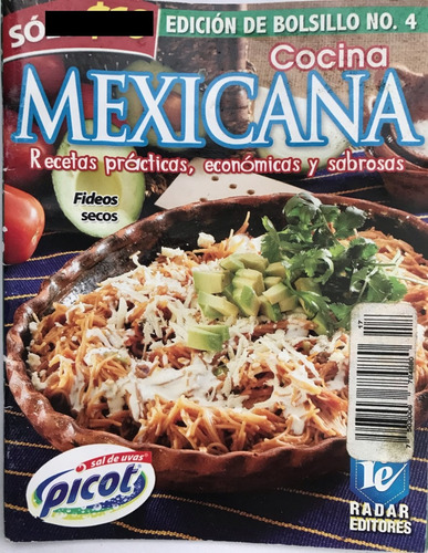 Cocina Méxicana Recetas Práctica, Económica Revista Mini 