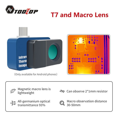 Cámara Térmica T7 256x192 25hz Tipo-c Para Android