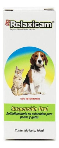 Anti Inflamatorio Relaxicam Perros/gatos Holland 10 Ml Gotas