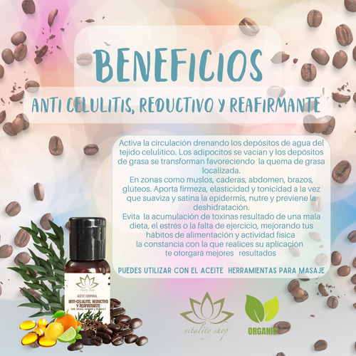 4 Pz Aceite Masaje Relajante Descontract Reductivo Caléndula