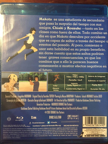 Blu-ray La Chica Que Saltaba A Traves Del Tiempo