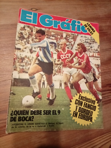 El Gráfico 2982 (1976) Fangio Merlo George Best Póster Vilas