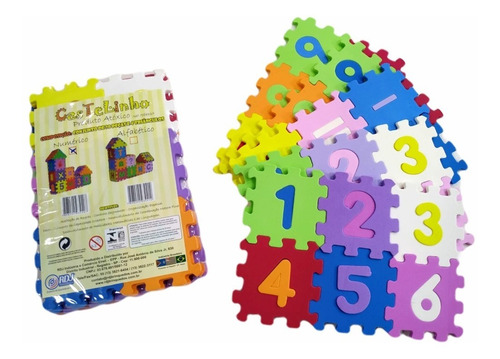 Brinquedo Pedagógico Educativo Castelinho Numérico Em Eva