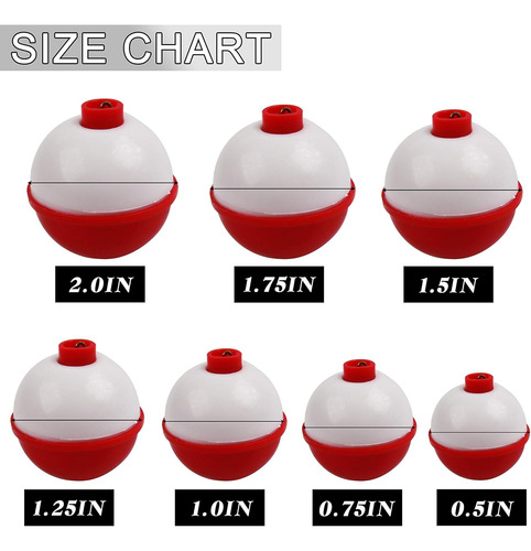 Easy Catch Snap On Float Bobbers Hard Abs Push Button Fis...