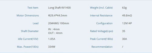 T-motor As2312 1400kv Brushless For Fixed Wing Aircraft