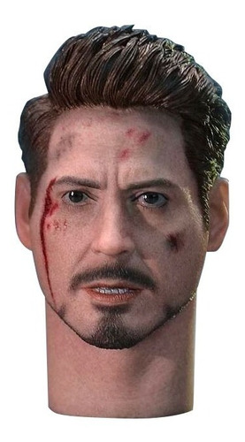 Tony Stark Cabeza 1/6 Para Hot Toys Mark 50