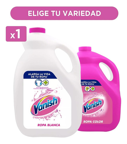 Vanish Quitamanchas Líquido Botella 3.8 L - Variedades