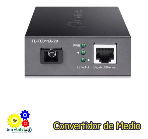 Convertidor De Medio Tp-link Tl-fc311a-20 Gigabit Sc Wdm