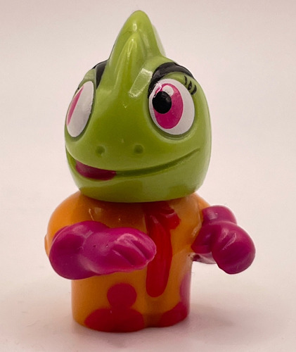 Alien Verde Con Mohawk Figura Original 3cms Kinder Sorpresa (Usado)