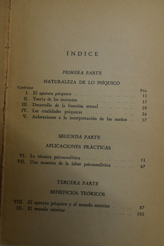 Esquema Del Psicoanálisis Sigmund Freud C186 (Usado)