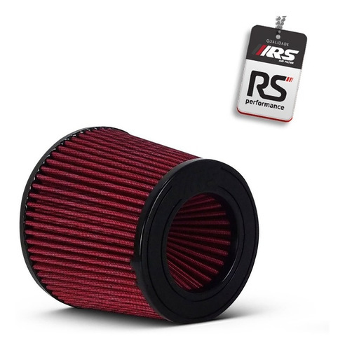 Filtro De Ar Esportivo Duplo Fluxo 2,75 Polegadas Vermelho
