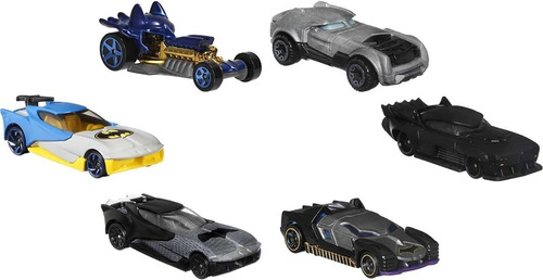 Set De 6 Carros De Batman Hot Wheels