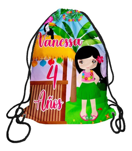 Hawaianas Dulceros Personalizados Recuerdos Fiestas 45 Pz