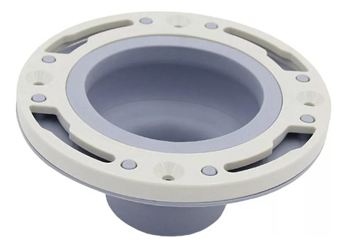 Apt Tubo De Desagüe De Inodoro Con Anillos De Brida Gris -