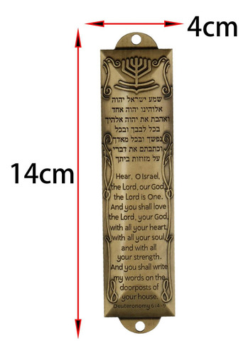 3 Placa De Bendición Para Puerta, Decoración Religiosa Oro