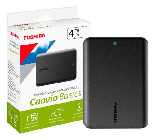Disco Externo Toshiba 4tb Canvio Basics Usb 3.0 / 2.0