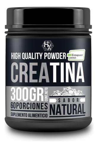 Holix Lab Creatina Monohidratada 300gr 60 Serv. Creapure Sabor Natural