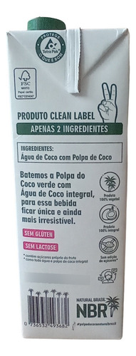 Polpa De Coco Integral 1 Litro
