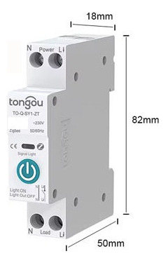 Switch Wifi Bipolar 220v 16a Inteligente Hogar / Industria Blanco