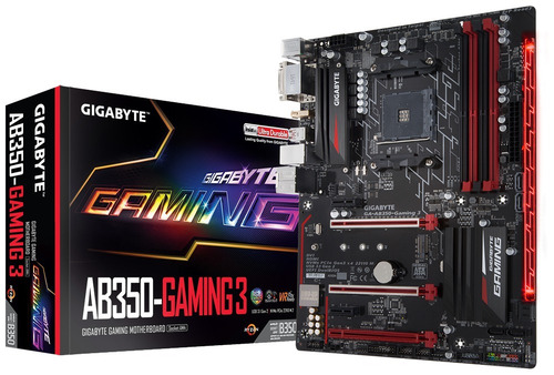 Tarjeta Madre Gigabyte Ga-ab350-gaming 3 Ddr4 Amd Ryzen Am4