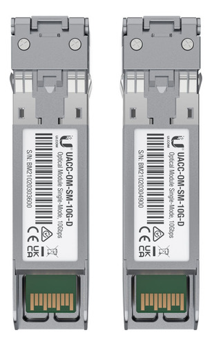 Módulo transceptor de fibra Lc de modo único Ubiquiti X2 10g