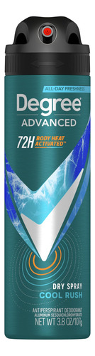 Antiperspirant Deodorant Dry Spray Degree Men Cool Rush 3.8m