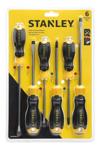 Kit Desarmadores Cushion Grip 6 Pzas Stanley Stmt60060l