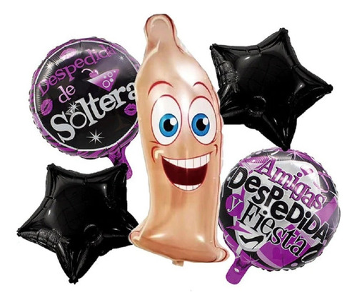 Set Globos Metálico Despedida Soltera Cotillón Activarte