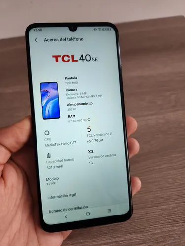 Celular Tcl 40 Se Blanco 256gb 12ram 90hz Full Estado Origin (Usado)