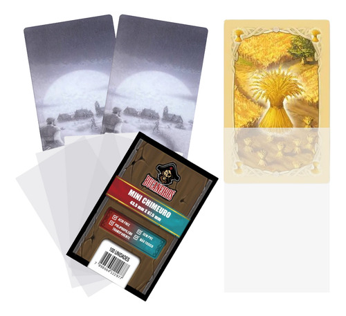 Protetor De Cartas Catan 200 Sleeves Mini Chimeuro 44x67 Mm