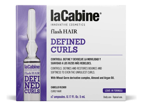 Ampolletas Tratamiento Para Cabello  Rizado Lacabine 7x5 Ml