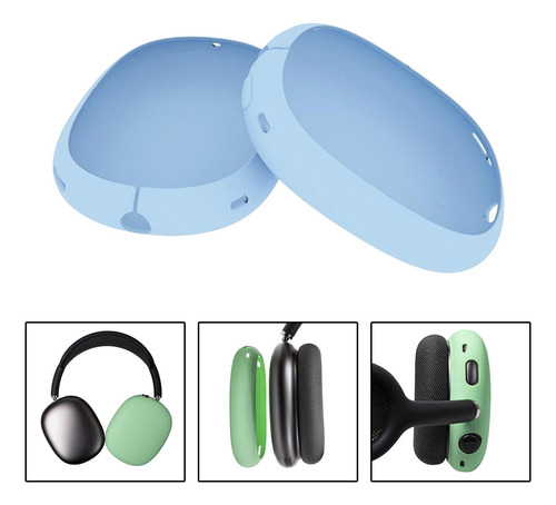 Almohadillas Protectoras Para Auriculares Max, Azul Claro