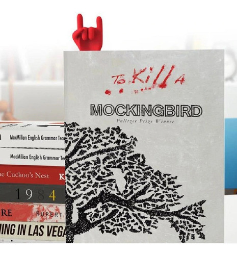Marcapáginas Señal De Rock De Soilicona Para Libros Y Cuader