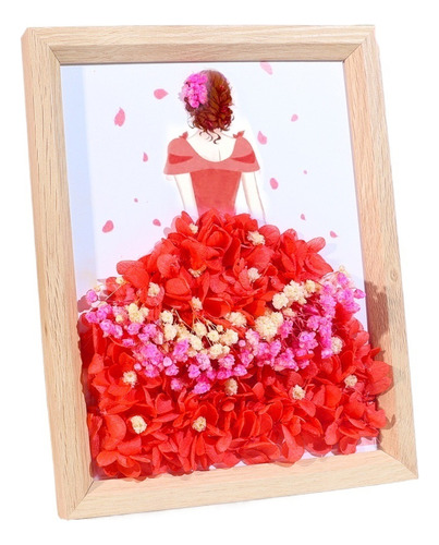 Dried Flowers Photo Frame Mother's Day Gift Simulation